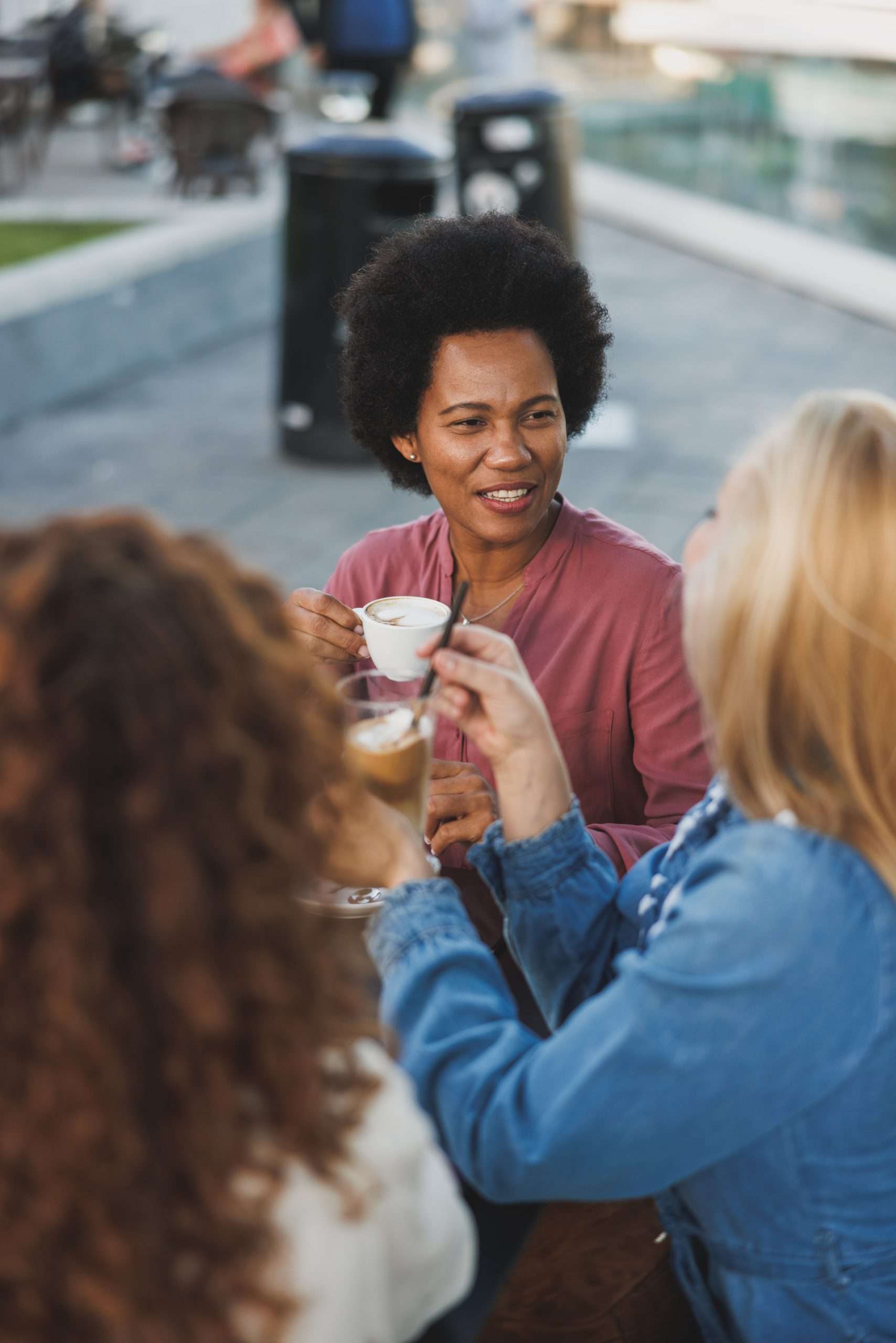 A Gathering of Women Enjoying Conversations Over Cups of Coffee Women's sober living community Frisco TX Little Elm TX DFW