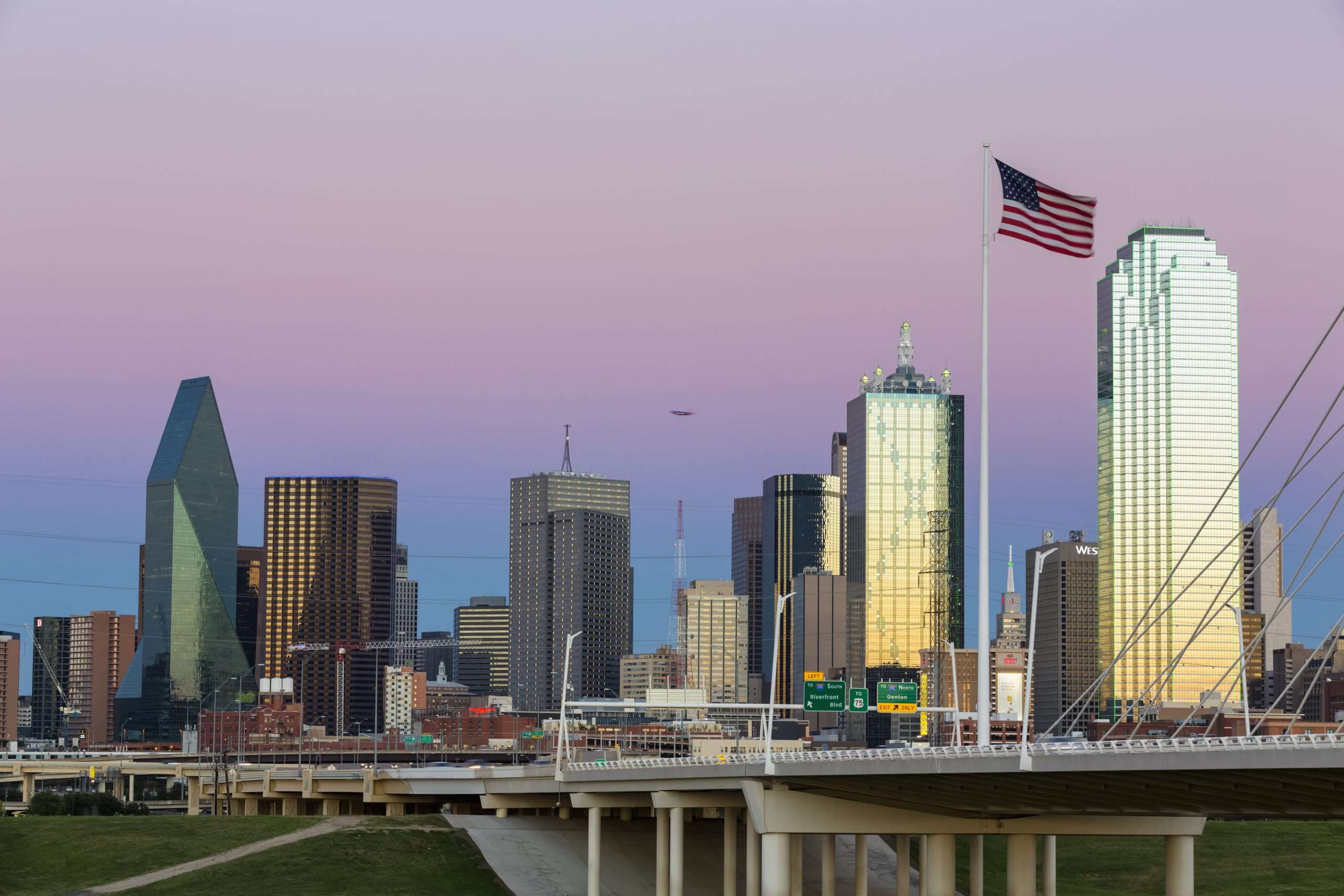USA, Texas, Dallas skyline at dusk Sober Living Men and Women Little Elm, Texas