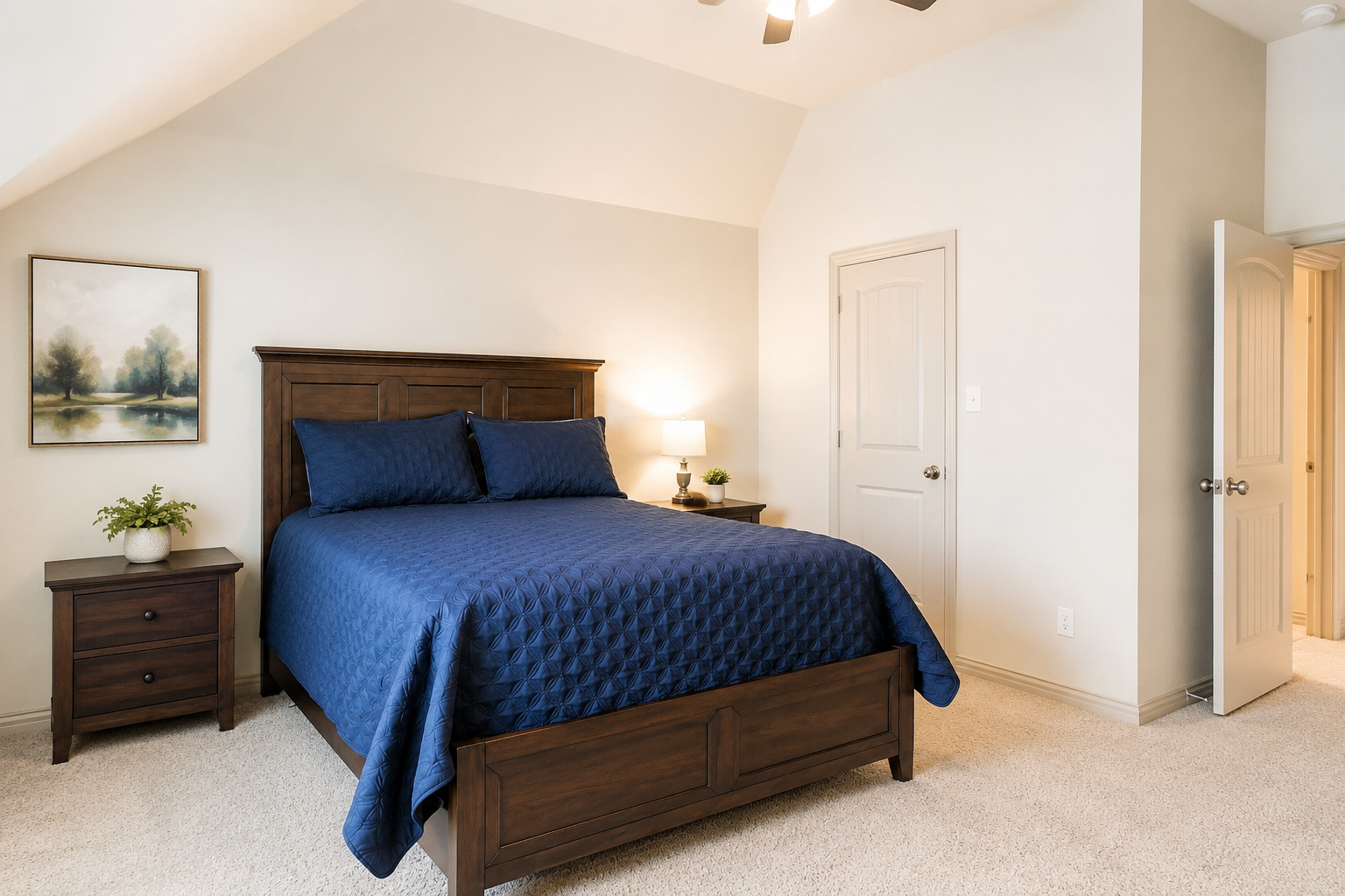 men's bedroom sober living north texas queen bed